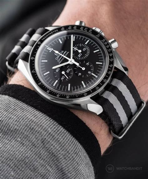 omega speedmaster date nato strap|Omega Speedmaster reduced NATO strap.